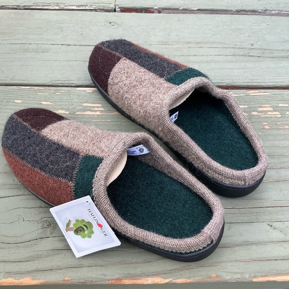 Haflinger 100% Wool Multicolor Plaid Winter Snow NWT main image 6